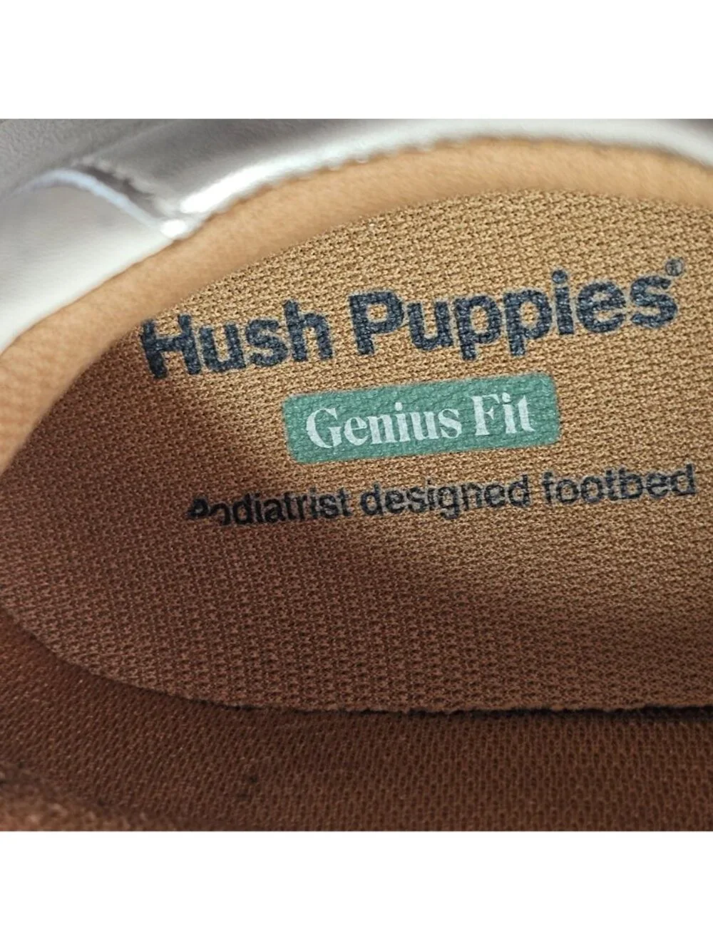 Hush Puppies metallic gold